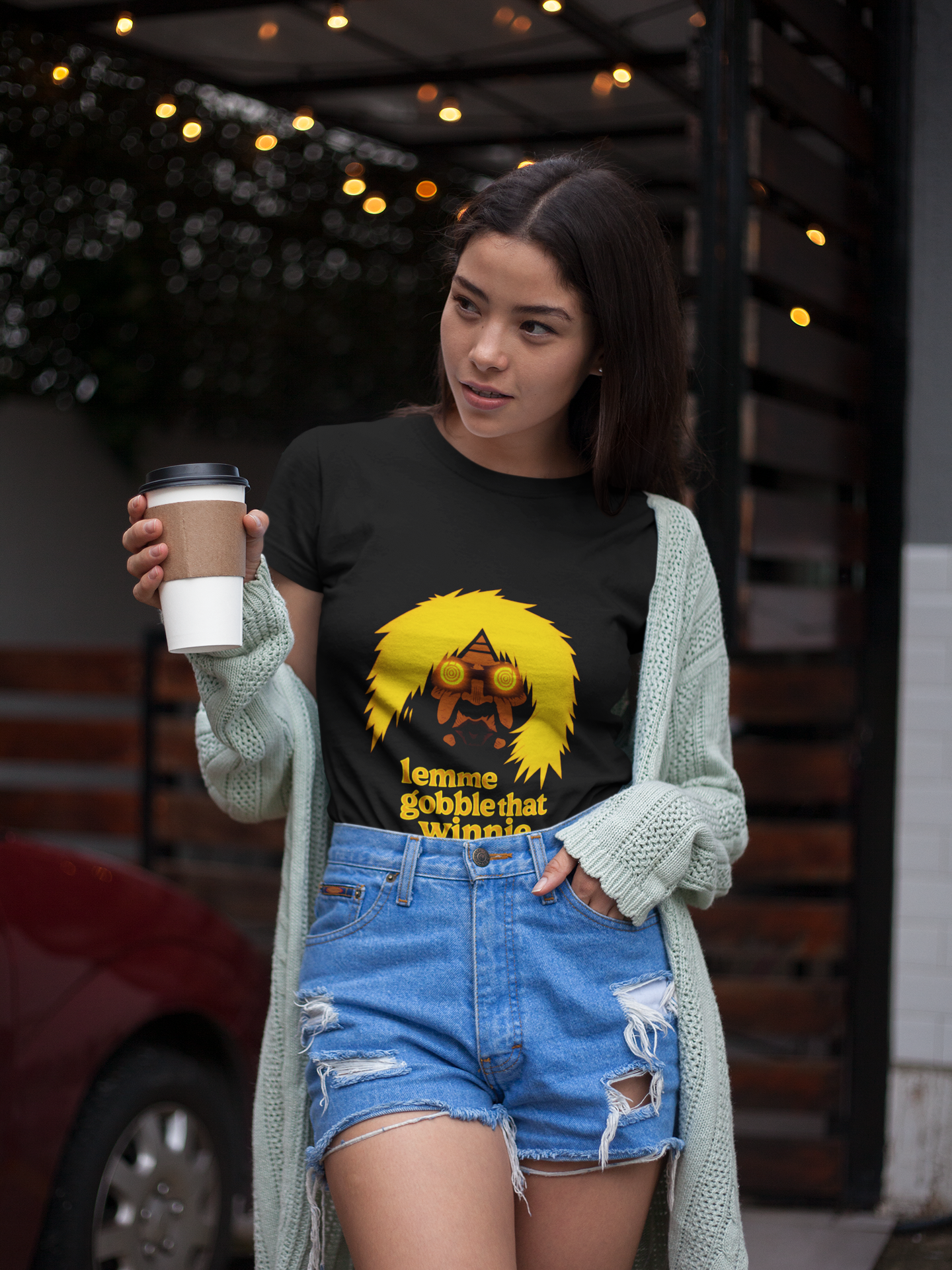 Gobble That Tee — Camiseta negra unisex  | DROP_06 DØSIS | Humor negro anime