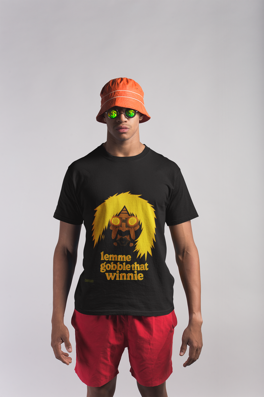 Gobble That Tee — Camiseta negra unisex  | DROP_06 DØSIS | Humor negro anime