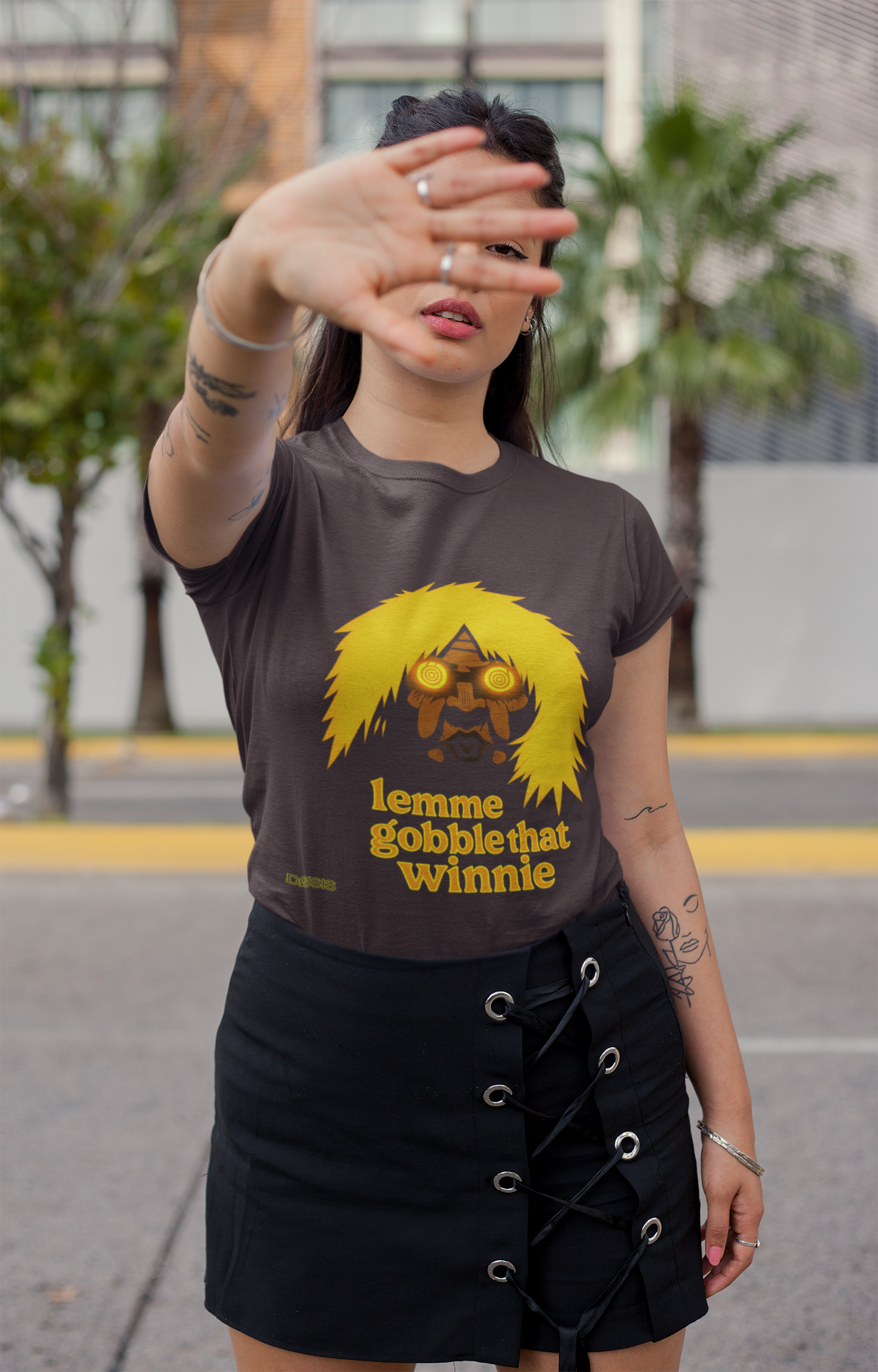 Gobble That Tee — Camiseta negra unisex  | DROP_06 DØSIS | Humor negro anime