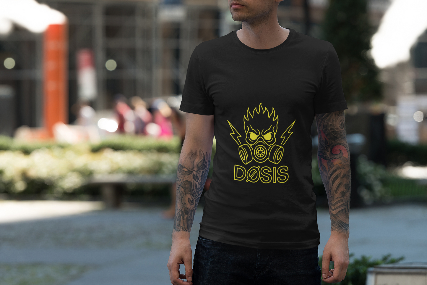 DOGMODE TEE — Camiseta negra unisex con diseño mutante | DROP_07 DØSIS