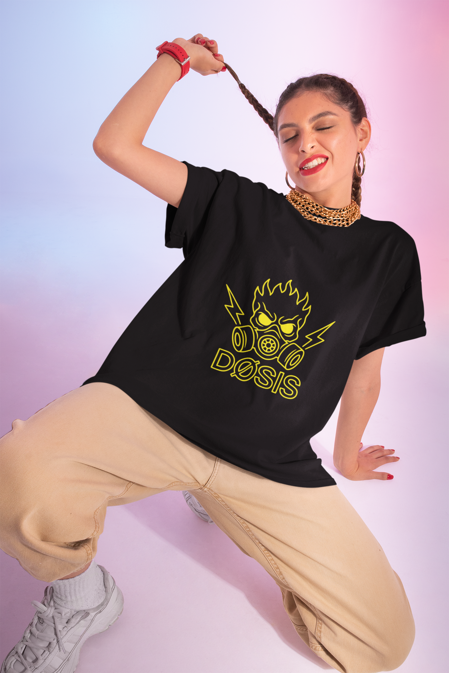 DOGMODE TEE — Camiseta negra unisex con diseño mutante | DROP_07 DØSIS