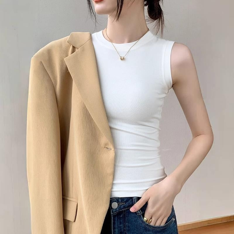 The Essential Ribbed Tank | Top de Punto Acanalado sin Mangas