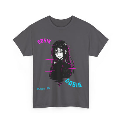 GLITCHGIRL — Camiseta unisex anime glitch | DROP_05 DØSIS | Disponible en negro y gris carbón