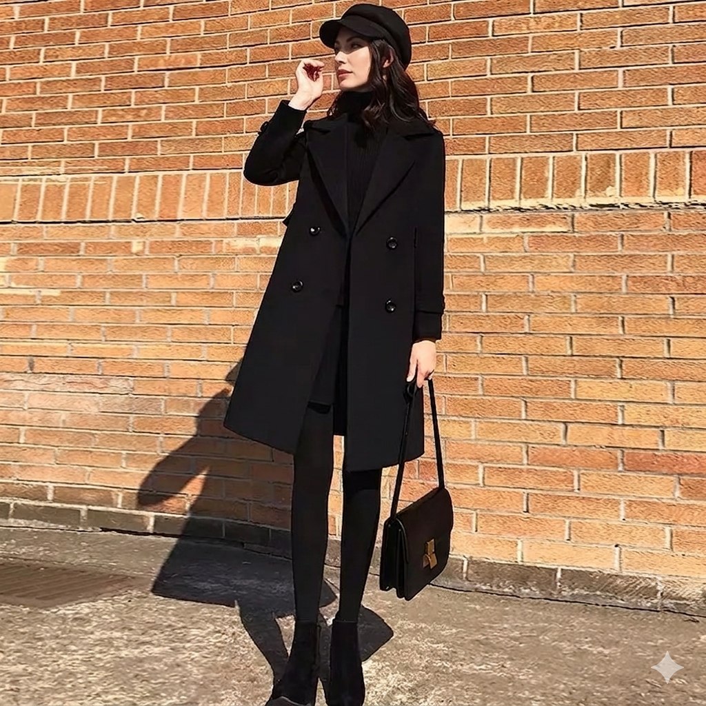 The Bishop Midi Overcoat | Abrigo de Diseño con Manga Obispo